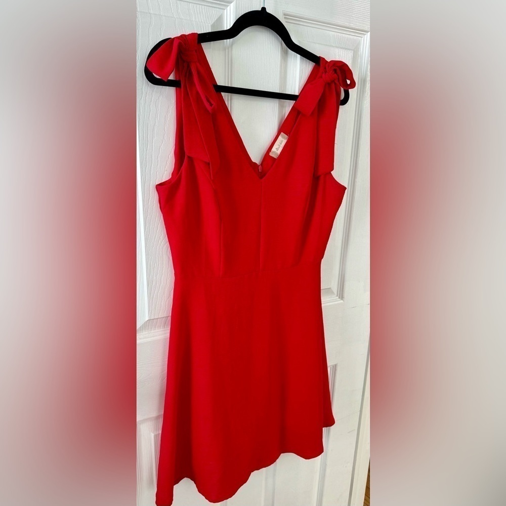 Altar’d State Red Mini Dress with Bow Ties- Size L